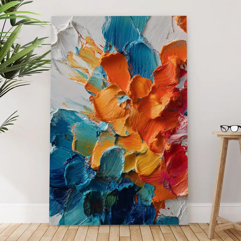 Vivid Bloom Abstract Canvas Wall Art media 6