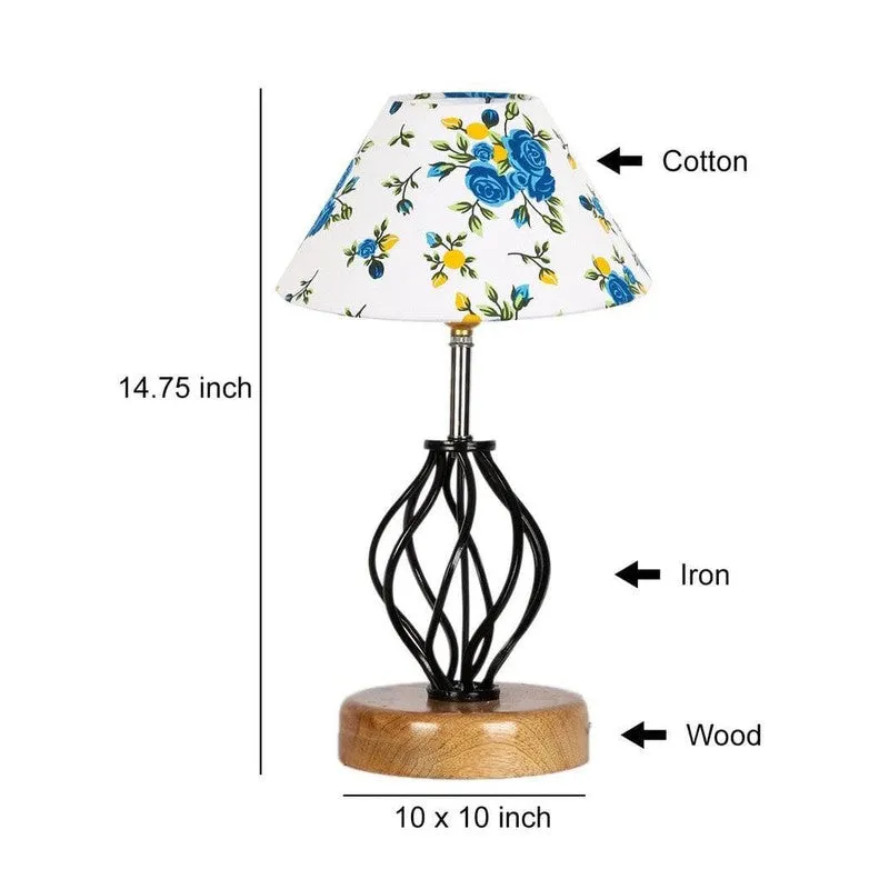 Floral Georgia Fabric Table Lamp media 6