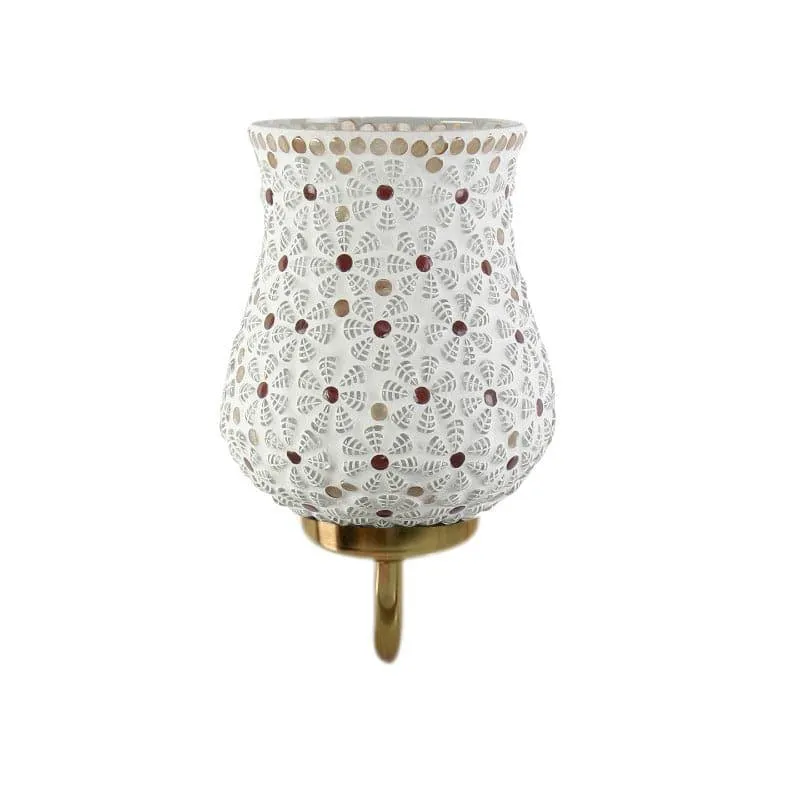Galora Daisy Goblet Glass & Metal Wall Lamp media 4