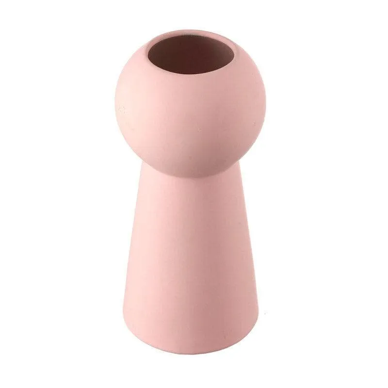 Zircon Ceramic Vase - Pink media 4