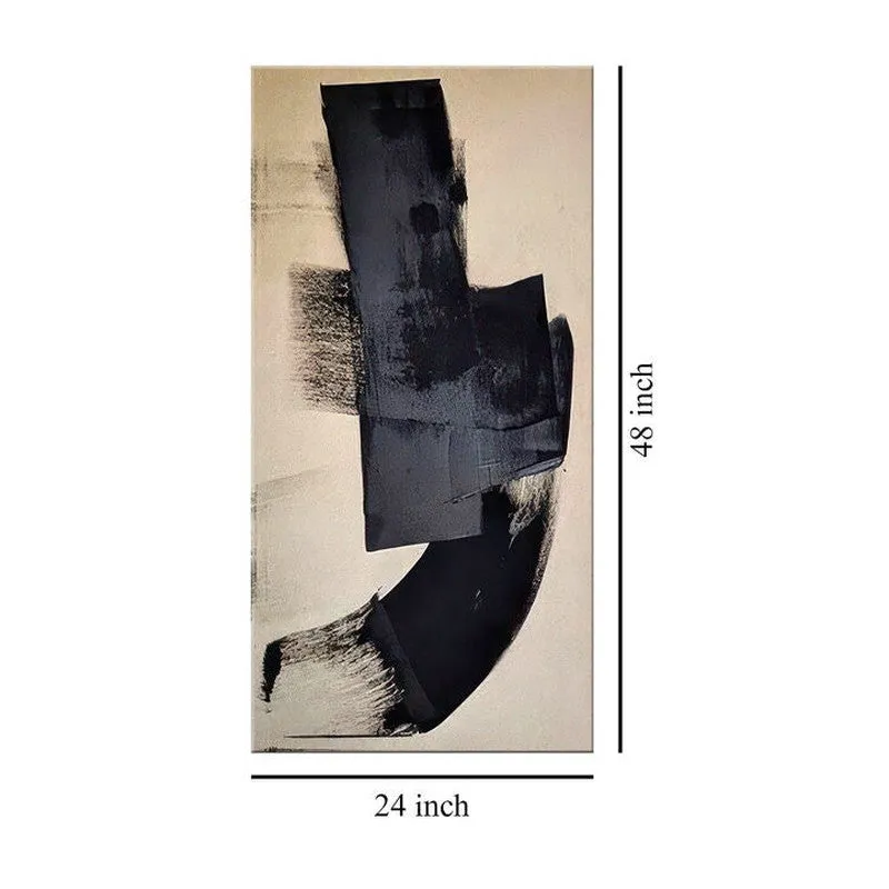 Black Streak Wall Painting media 7