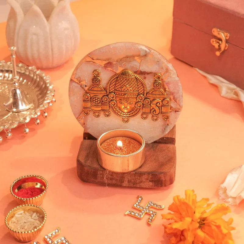 Celestial Shree Lord Venkateshwara Tealight Candle Holder media 4