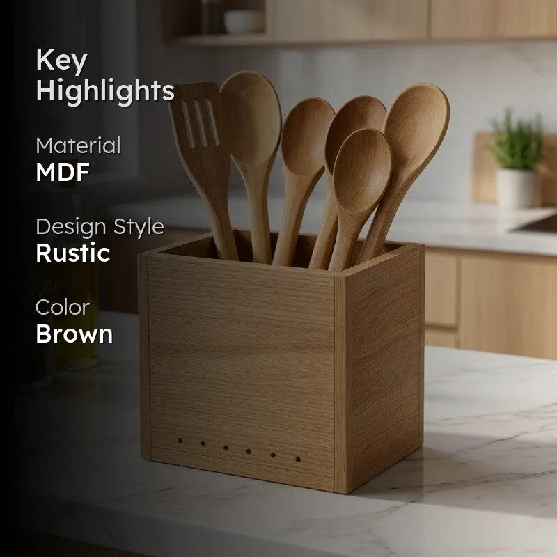Dine Forge MDF Rustic Cutlery Stand media 2