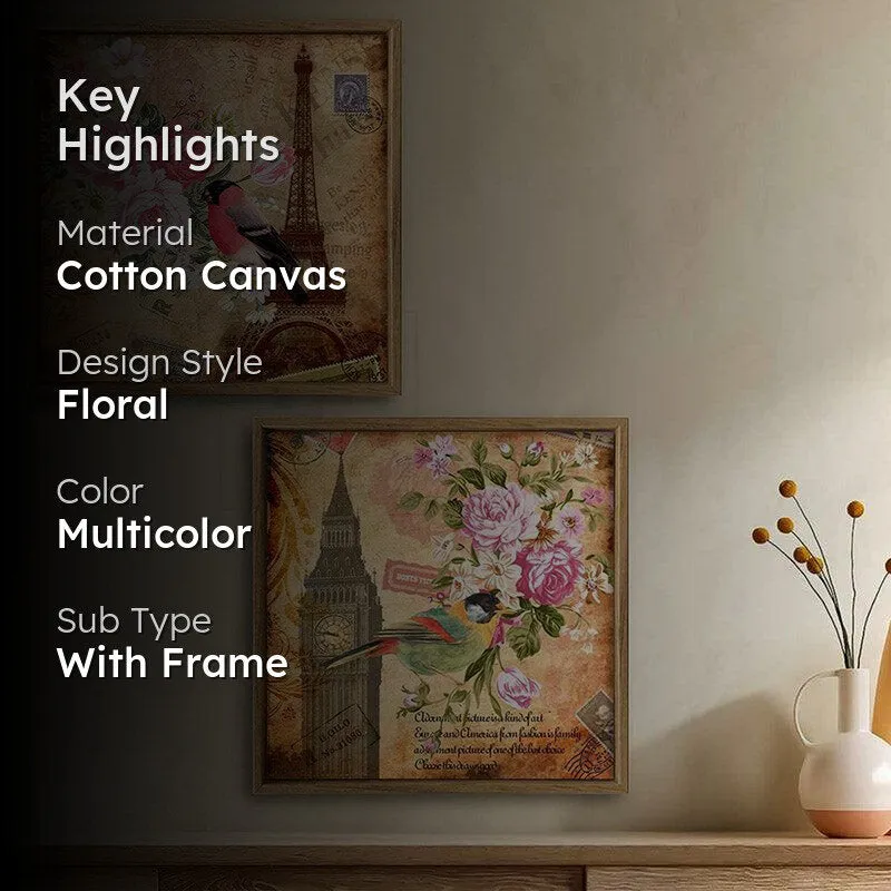 Honey Floral Wall Art - Set Of Two media 2