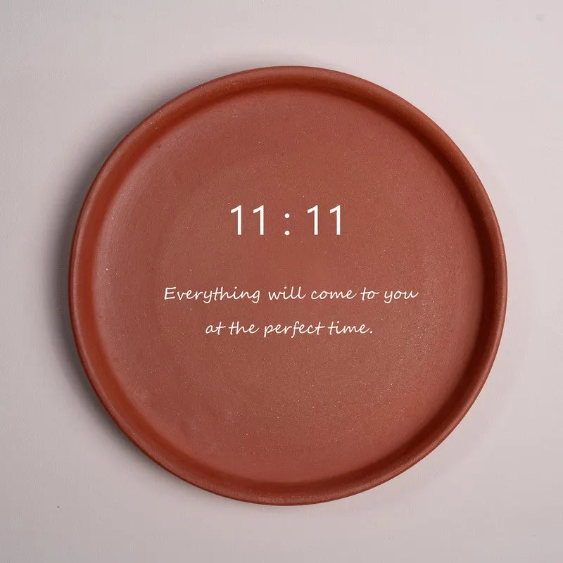 Live in Present Terracotta Wall Plate - Set Of Three media 4