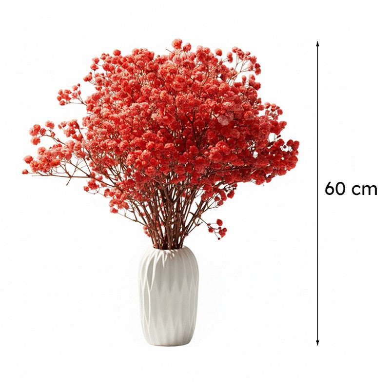 Artificial Gypsophila (Red) - Set Of Three media 7