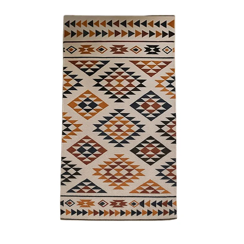 Boho Tribal Patter Cotton Runner Rug media 1