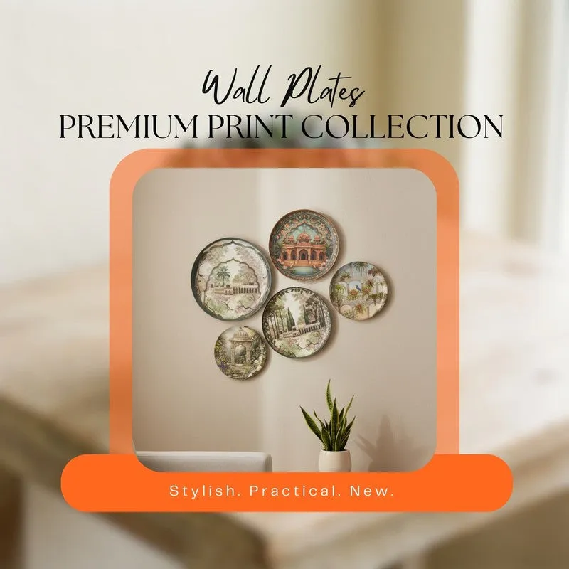 Rajwada Heritage Wall Plates - Set of Five media 9