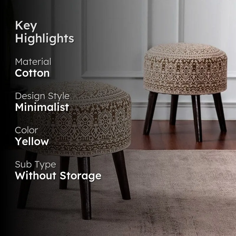 Silent Ease Ottoman (Yellow) - Set Of Two media 2