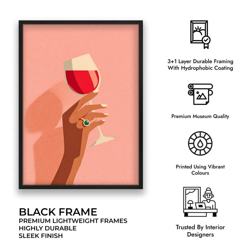 Silhouette Canvas Wall Painting - Black Frame media 9