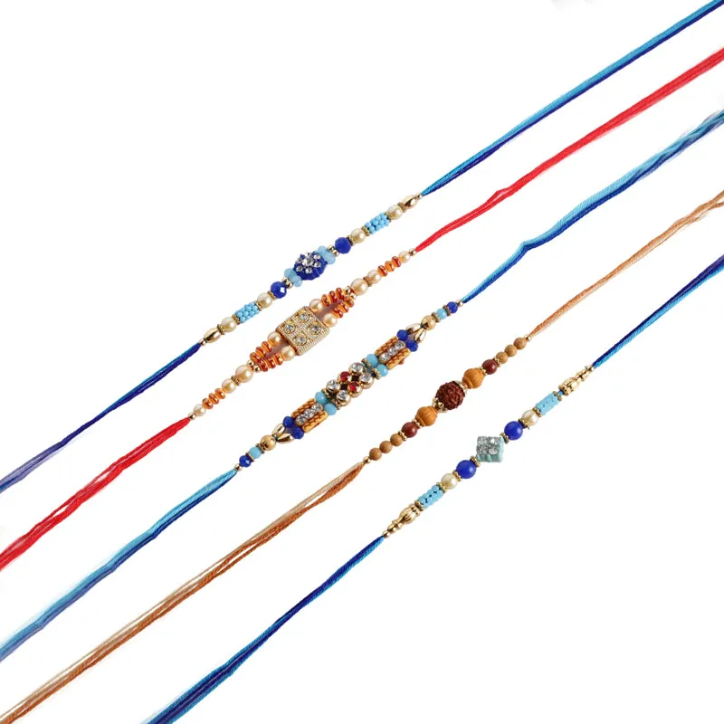 Rakshya I Rakhi with Roli Chawal - Six Piece Set media 5