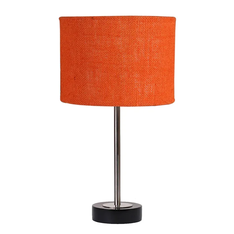 Sienna I Rodin Wooden Table Lamp - Orange,Silver,Black media 4