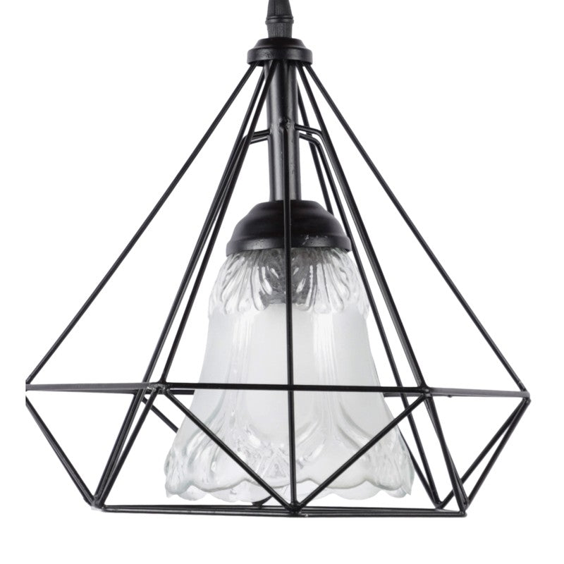 Geometric Glow Glass Ceiling Lamp media 5