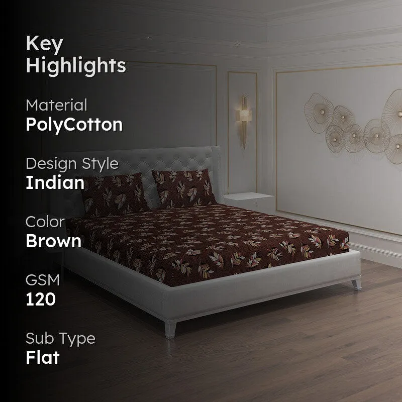 Monte Carlo Flow Leaves I Bedsheet - 120 GSM media 2