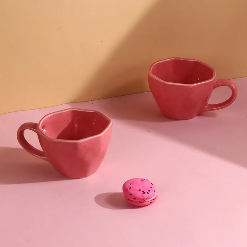 Calaila Ceramic Tea Cup (200 mL)/Pink) media 3