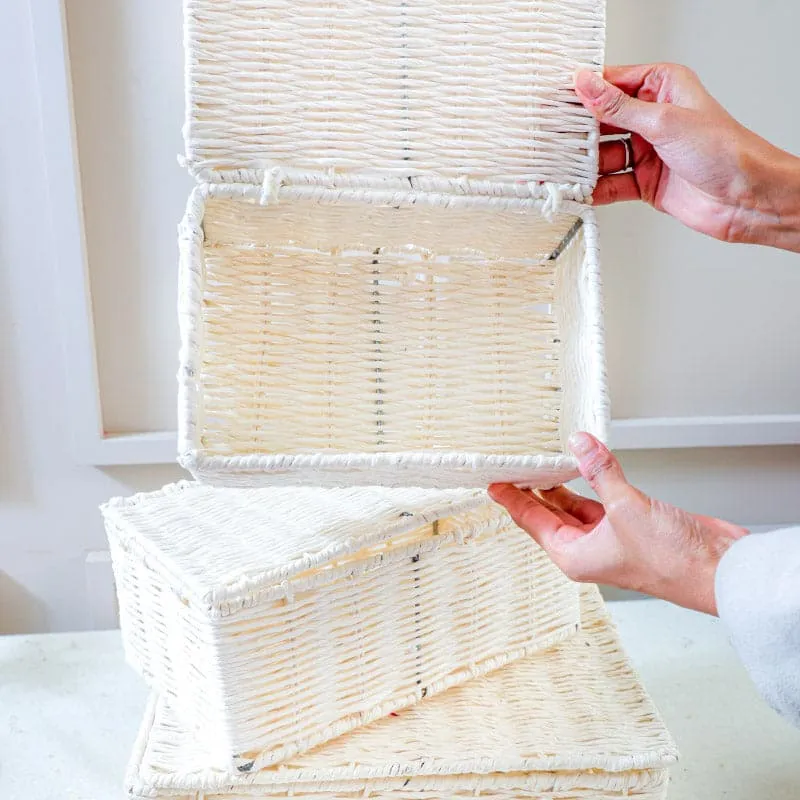 Lona Jute Organiser (Metal, Jute) Basket - Set Of Three media 5