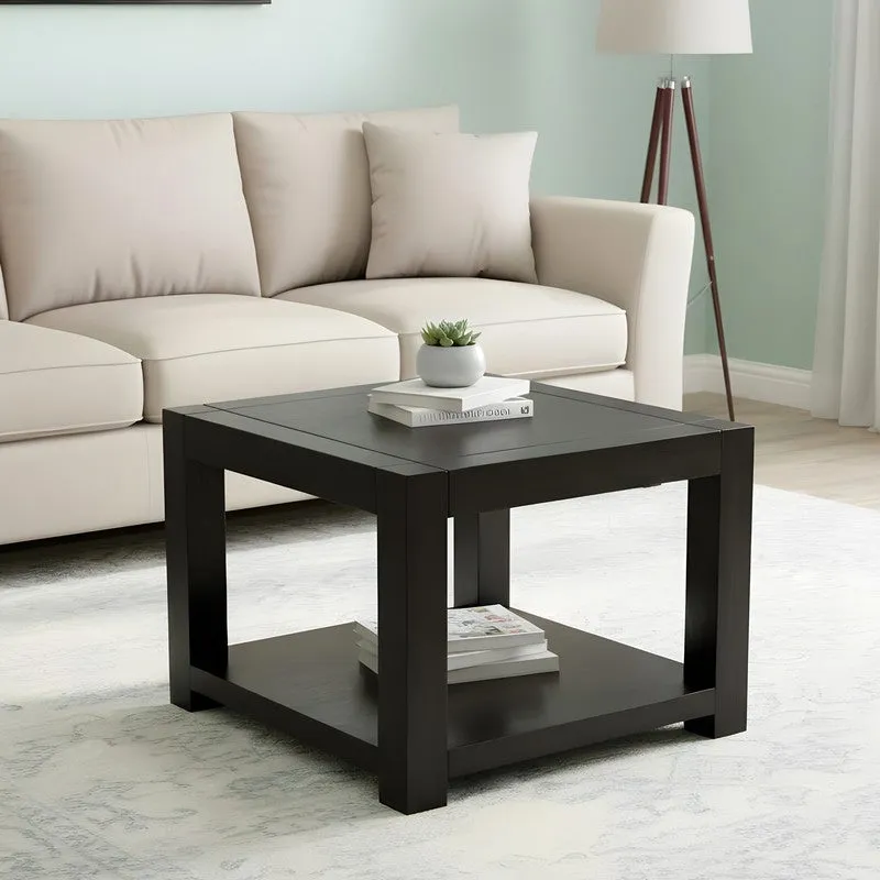 Frixon Sheesham Wooden Center Table - Black media 1