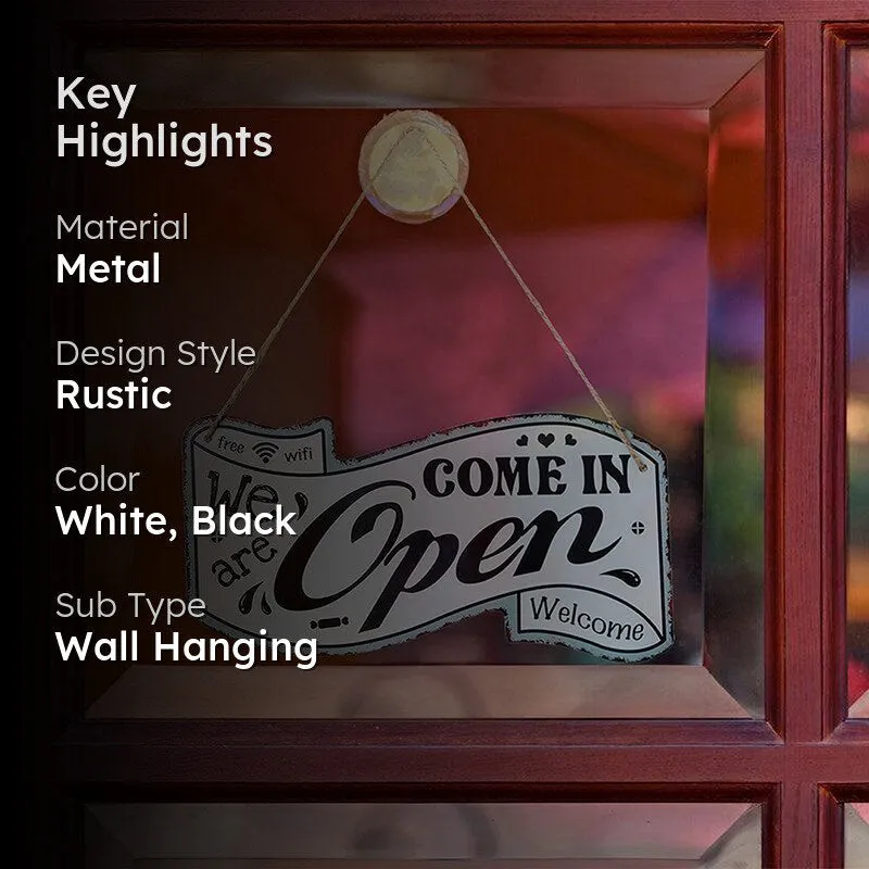 We're Closed Retro Metal Wall Accent media 2