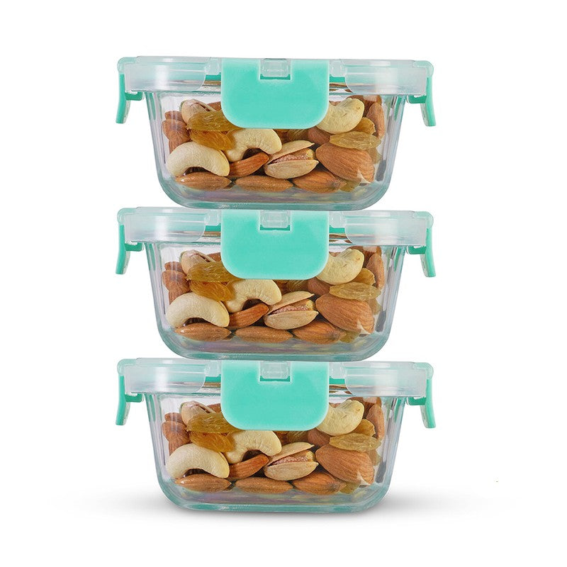 Nibaro Leak Proof Glass Lunch Box with Bag (930 ML Each) - Set of Three media 5
