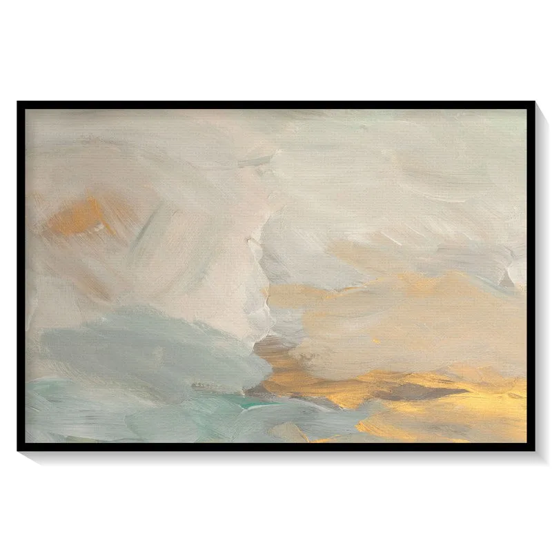 Smear Blot Canvas Painting - Black Frame media 8