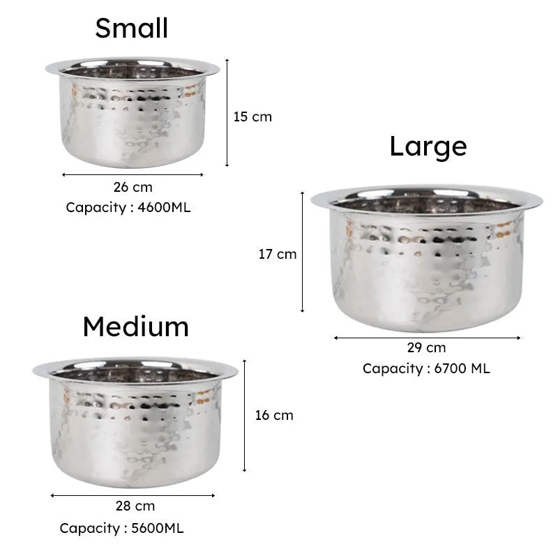 Drizzle Hammered Pot (4600 / 5600 / 6700 mL) - Set Of Three media 8