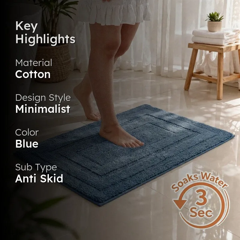 Aqualoom Anti skid Bath Mat  - Blue media 2