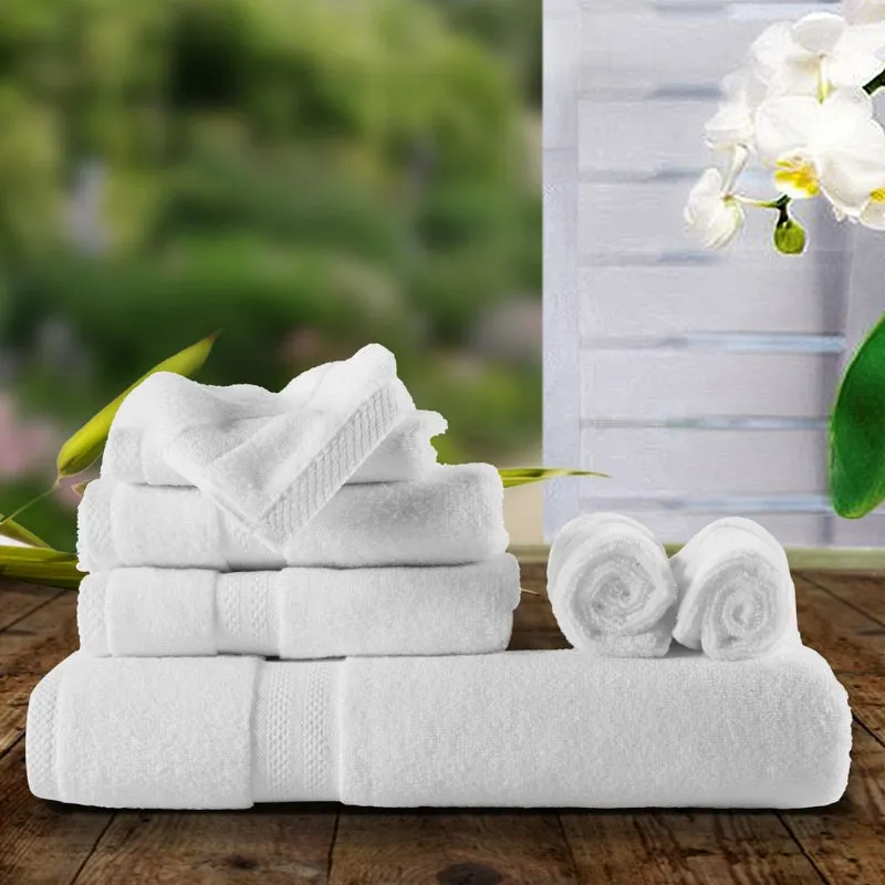 Miorah Towel Combo (White) - Eight Piece Set media 1