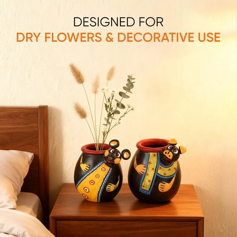 Urshia Terracotta Vase - Set of Two media 3