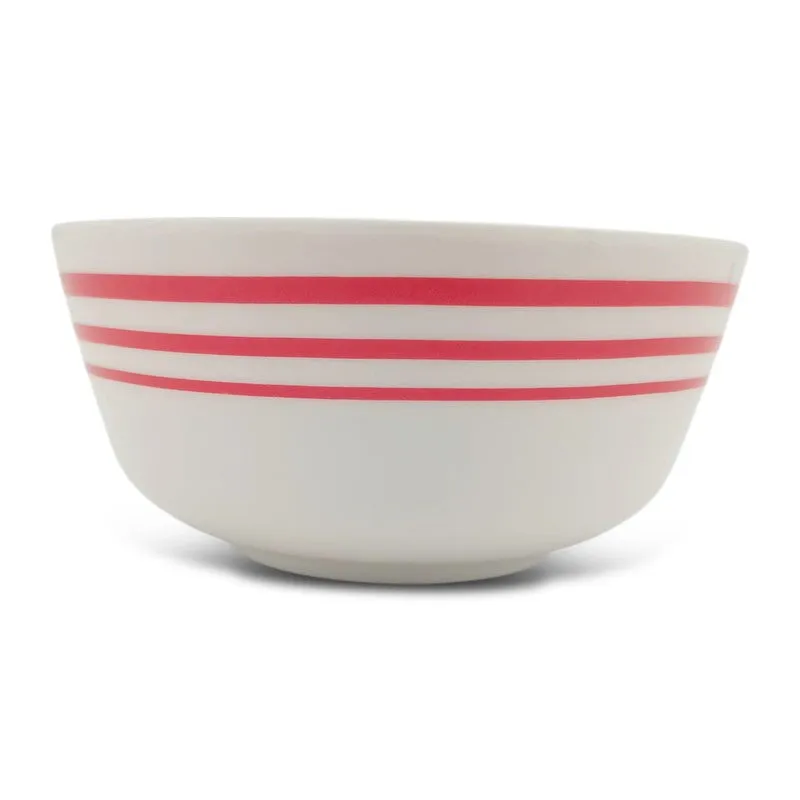 Red Lines Melamine Snack Bowls (300 mL Each) - Set of Six - 5