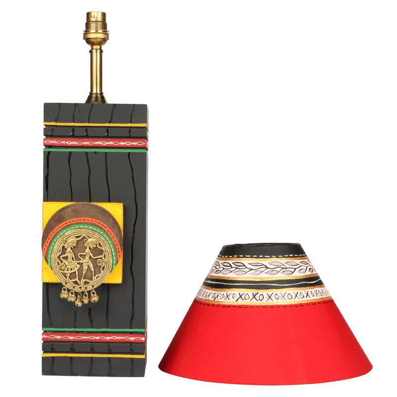 Jina Handcrafted Wooden Table Lamp - Multicolor media 4