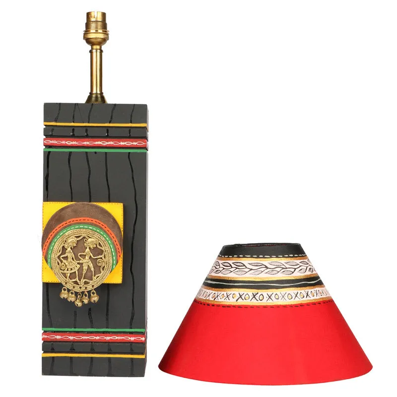 Jina Handcrafted Wooden Table Lamp - Multicolor media 4