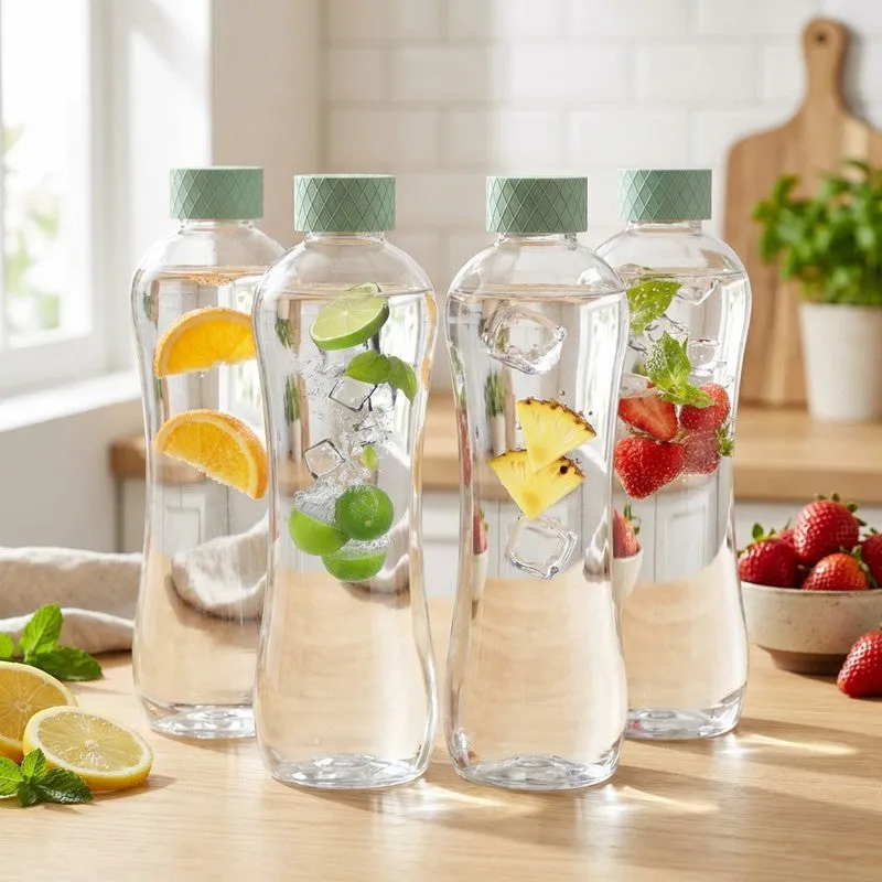 Rioware GoHydra Water Bottle (Green, Blue, 1000 mL Each) - Set Of Four media 1
