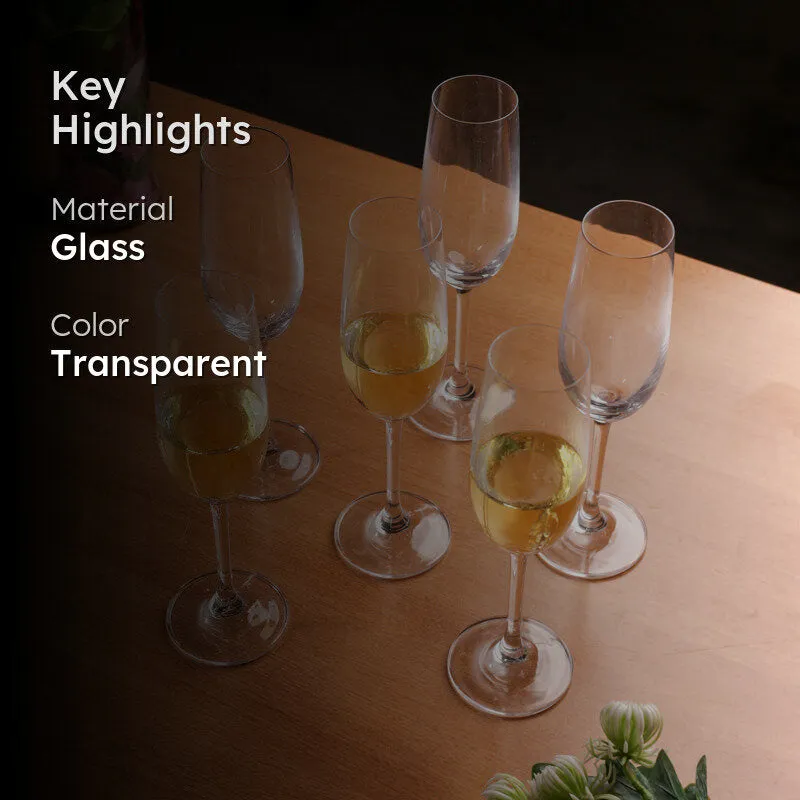 Myric Champagne Glass(230 mL) - Set Of Six media 2