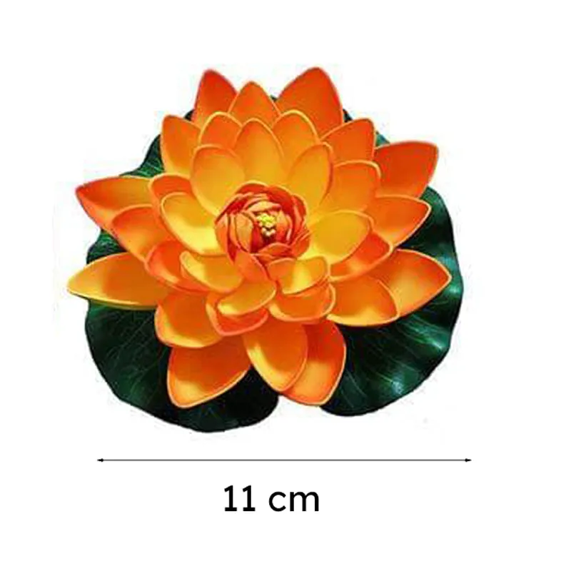 Artificial Floating Lotus (Multicolour) - Set Of Six media 4