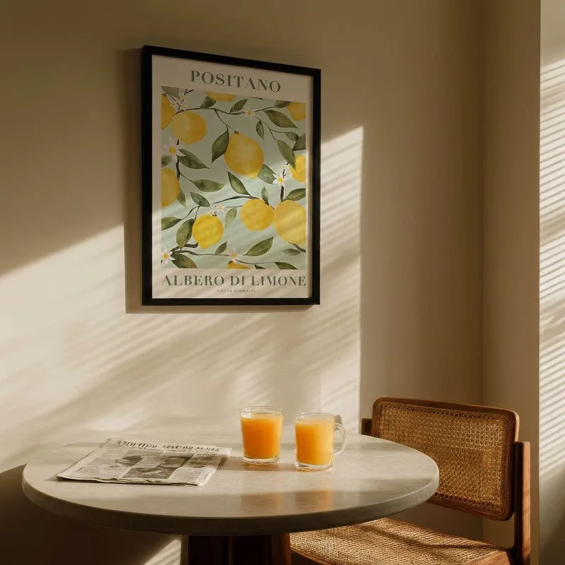 Citrus Zest Archival Canvas Wall Art - Black media 5