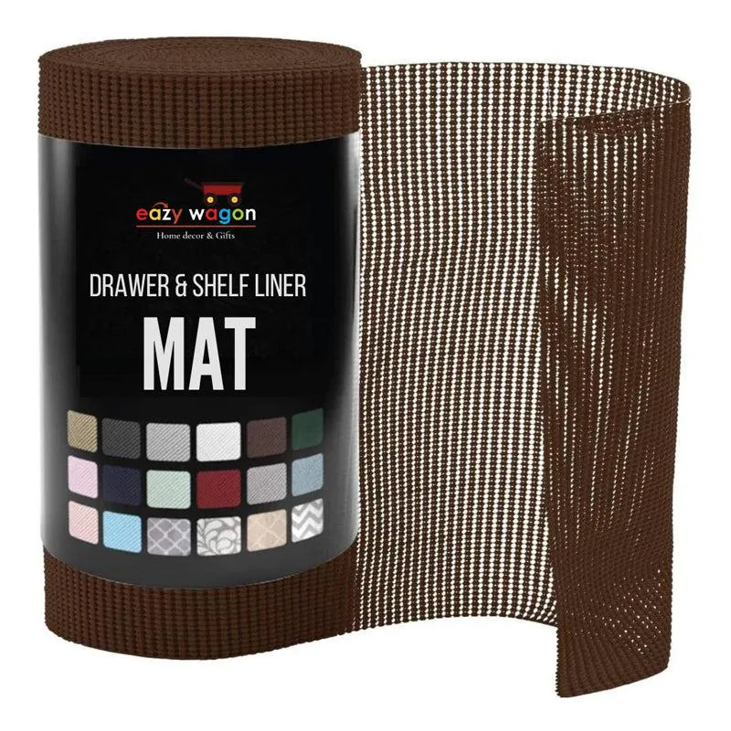 Neat Stack Kitchen Shelf Liner Mat (Brown) - Set Of Two media 4