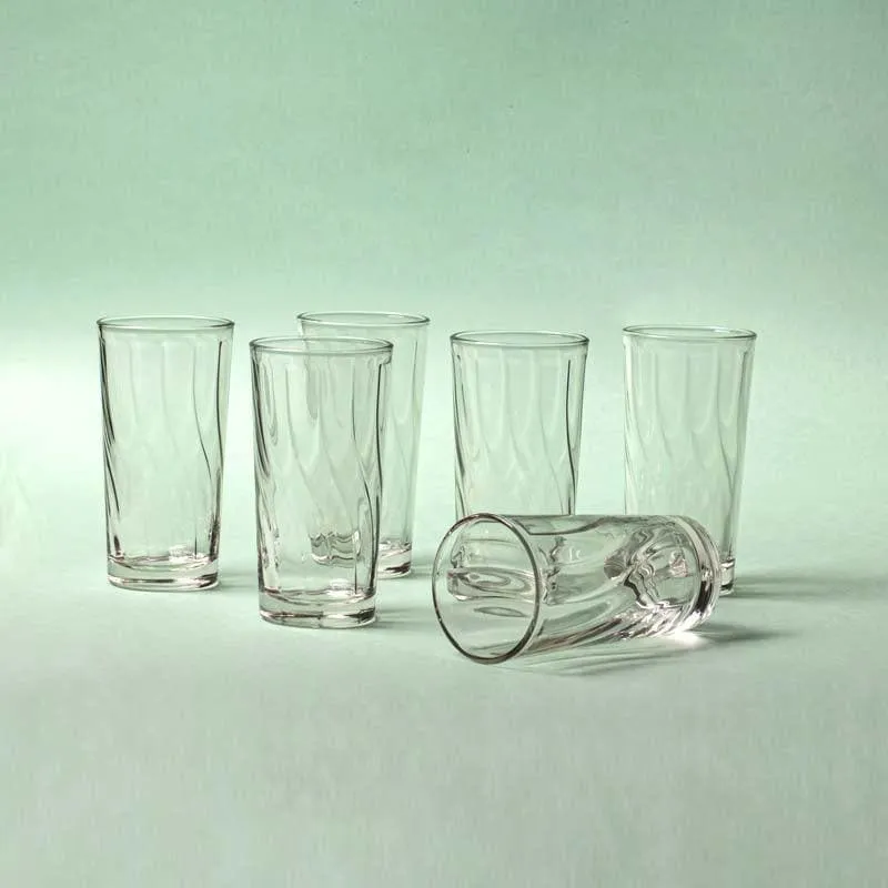 Wavy Water Glass (265 ml) - Set Of Six media 4