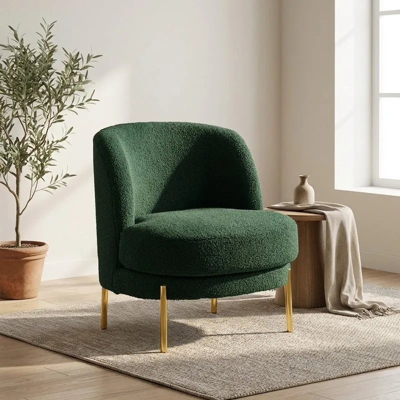 Calyra Neem Wood Accent Chair - Green media 1
