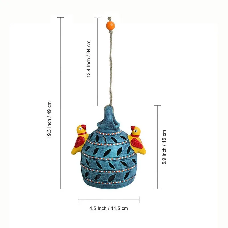 Chirp Mates Handmade Terracotta Garden Hanging media 6