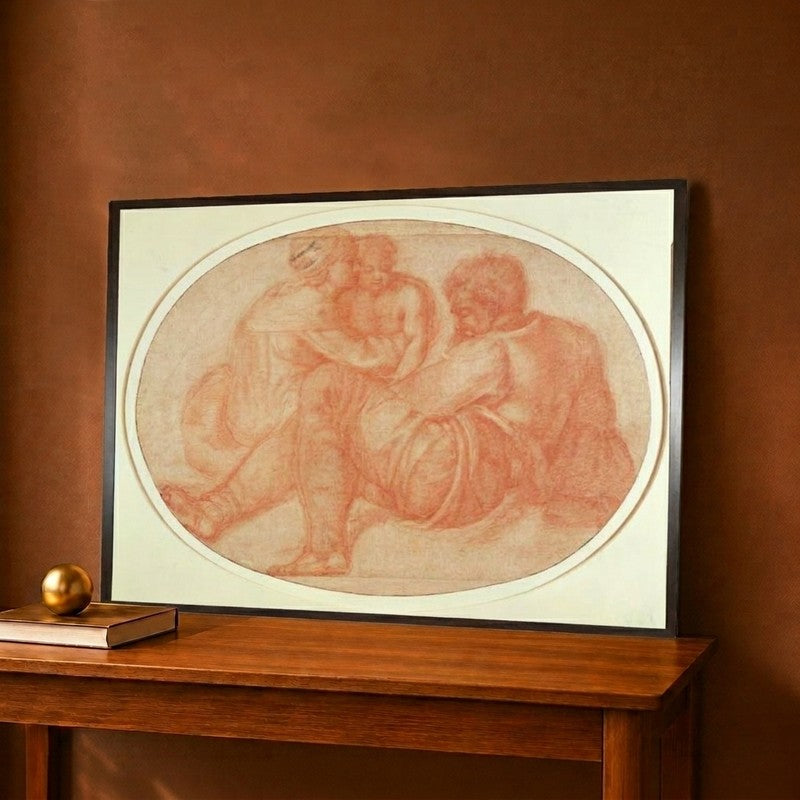 Study of the Holy Family Canvas Wall Painting - 12 x 9 Inches