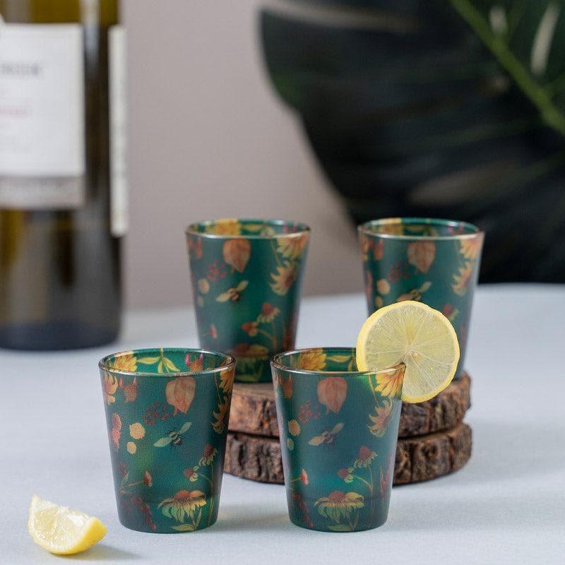 Butterfly Yard Frosted Shot Glass (30 ml) - Set Of Four