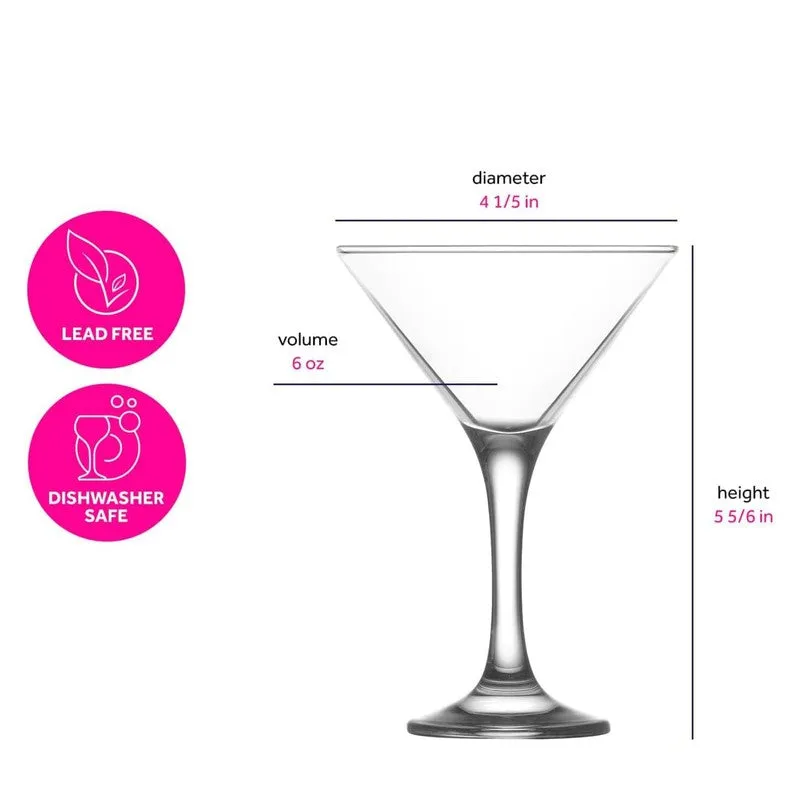 Martini Cocktail Glass (190 mL Each) - Set Of Six media 9