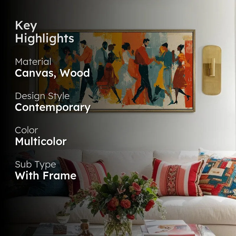 Dancera Canvas Wall Painting With Frame media 2