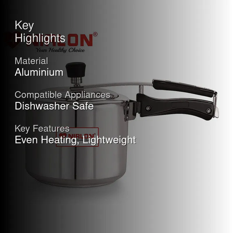 Nirlon Eazy Pressure Cooker - 3000 mL/ 9 Inches media 2