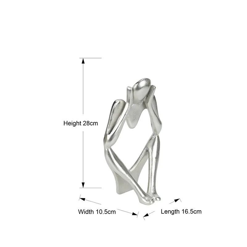 Echo Of Silence Aluminium Showpiece - Silver media 6