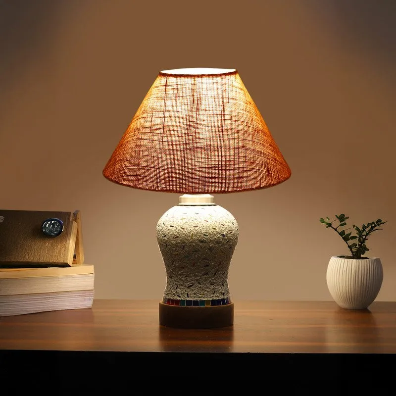 Silvra Wooden Table Lamp - Multicolor media 1
