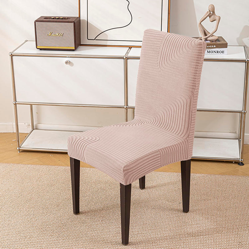 Wrapture Solid Chair Cover (Dusty Pink) - Set Of Four media 3