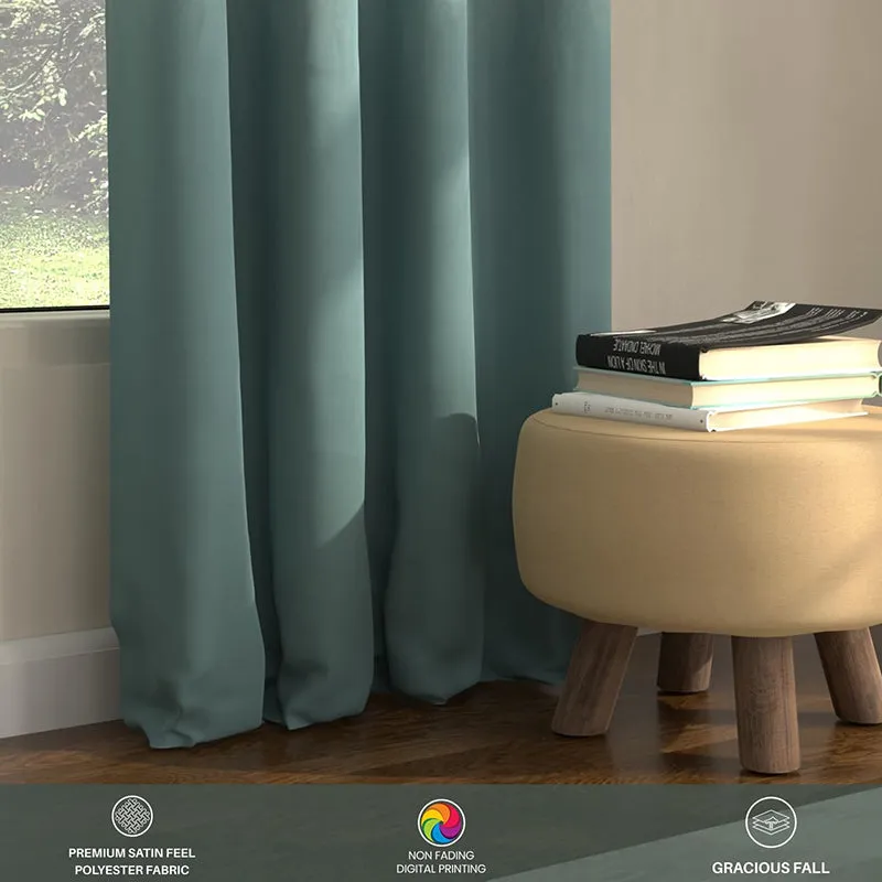 Urban Space Sea Mist Curtain (Turquoise) - Set Of Two media 1