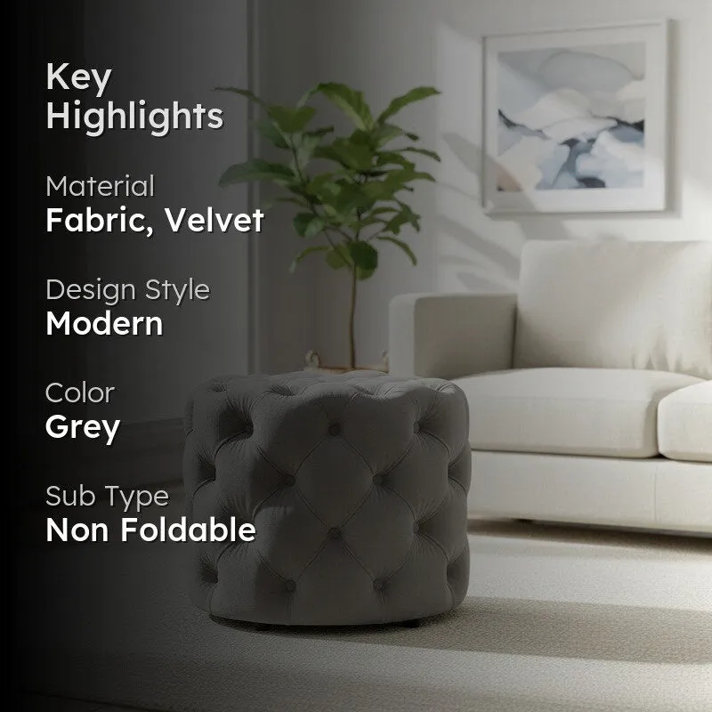 Elvixa Seatix Ottoman - Grey media 2