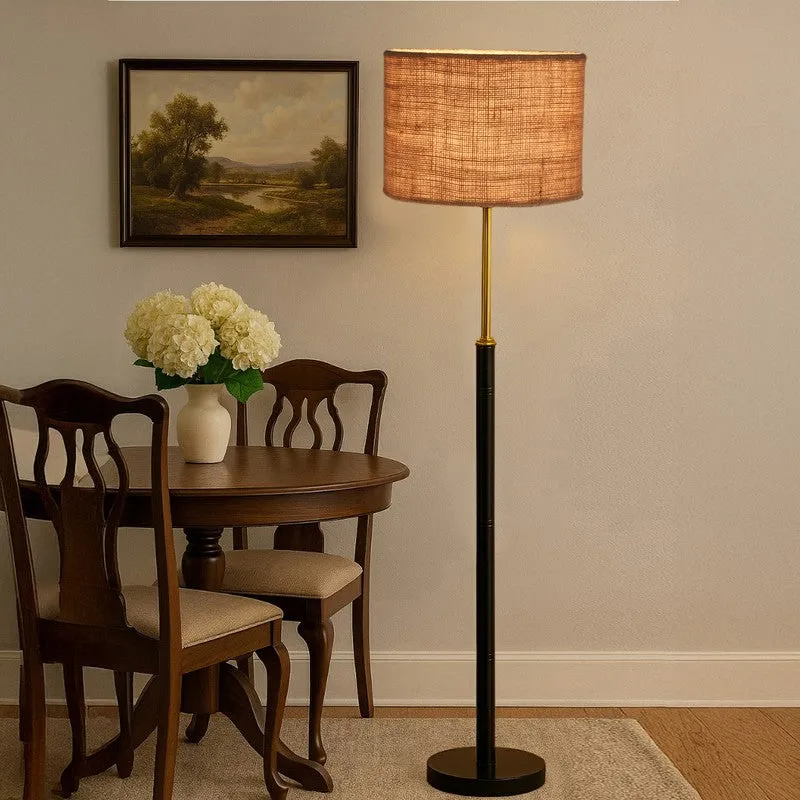 Horizon Curve Wooden Floor Lamp - Beige media 3